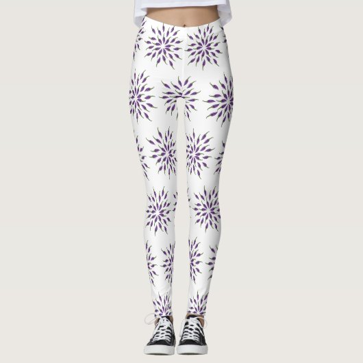 Leggings Peppers mandala Art (Devant)