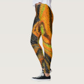 Leggings Pequeno mosaico amarelado transversal e deformado (Gauche)