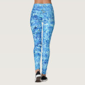 Leggings Pequenos entalhes em desenho como à caneta (Dos)