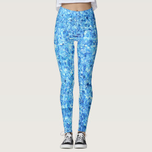 Leggings Pequenos entalhes em desenho como à caneta