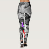 Leggings Perdu Dans Les Alphabets De Livres (Dos)