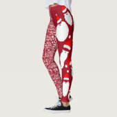 Leggings Père Noël avec lettres (Gauche)