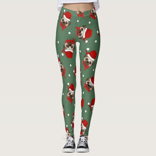 Leggings Père Noël Carlin Motif de Noël (Devant)