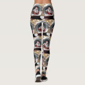 Leggings Père Noël coincé dans un Snow Globe Funny Christma (Dos)