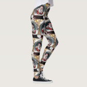 Leggings Père Noël coincé dans un Snow Globe Funny Christma (Droite)