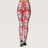 Leggings Père Noël drôle et mignon (Dos)