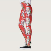 Leggings Père Noël drôle et mignon (Gauche)
