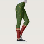 Leggings père Noël Elf Rouge et Vert Noël (Droite)