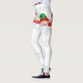 Leggings Père Noël et Elf Cute et drôle Caractères Pékin (Gauche)