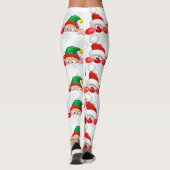 Leggings Père Noël et Elf Cute et drôle Caractères Pékin (Dos)