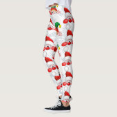 Leggings Père Noël et Elf Cute et drôle Caractères Pékin (Gauche)
