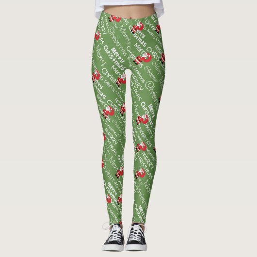 Leggings Père Noël et Joyeux Noël (Devant)