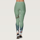 Leggings Père Noël et son Sleigh (Dos)