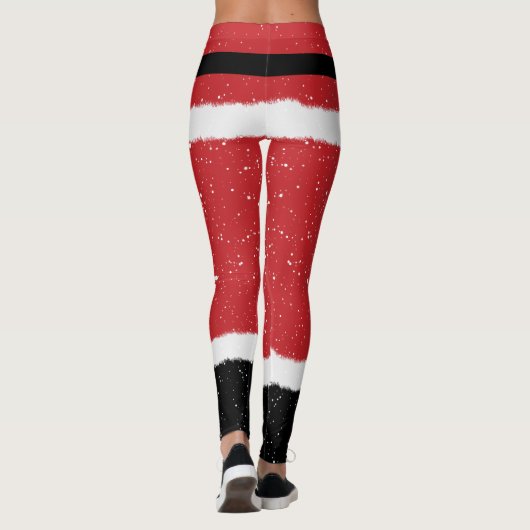 Leggings Père Noël moderne Mme Claus Costume fin Noël amusa (Dos)