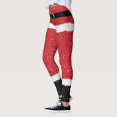 Leggings Père Noël moderne Mme Claus Costume fin Noël amusa (Gauche)