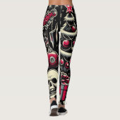 Leggings Père rockeur Noël (Dos)