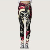 Leggings Père rockeur Noël (Devant)