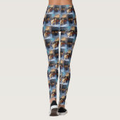 Leggings Période de fêtes de Noël Saint-Bernard (Dos)