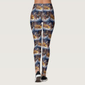 Leggings Période des Fêtes de Noël Greyhound (Dos)