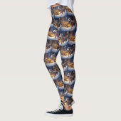 Leggings Période des Fêtes de Noël Greyhound (Gauche)