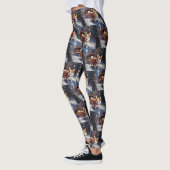 Leggings Période festive de Noël Corgi (Gauche)