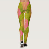 Leggings Perles Arcs Imaginaire vert rose (Dos)
