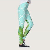 Leggings Perroquet et papillon turquoise (Droite)