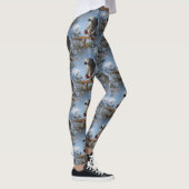 Leggings Perroquet renversant de gris africain (Droite)