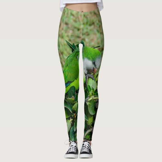 Leggings Perroquet vert (Devant)