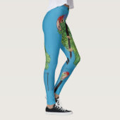 Leggings perroquet vert sauvage bleu (Droite)