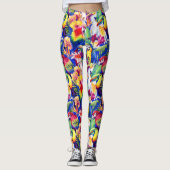 Leggings Perroquets d'aquarelle 2 (Devant)