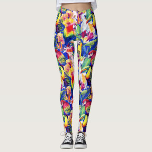 Leggings Perroquets d'aquarelle 2