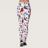 Leggings Perroquets et fleurs (Dos)