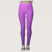 Leggings Personalisé violet ombre (Devant)