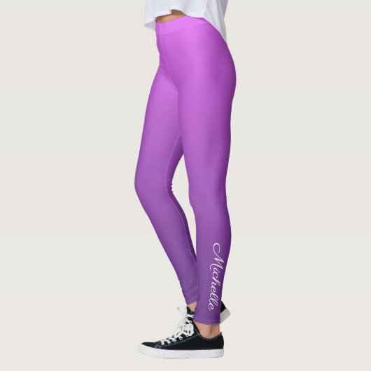 Leggings Personalisé violet ombre (Gauche)