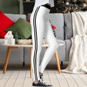 Leggings Personalize Name Quote Active Women Striped Yoga 