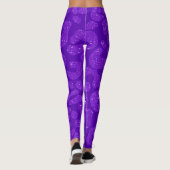 Leggings Personalized Name Modern Stylish Purple Glitter  (Dos)
