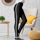 Leggings Personalized Pet Cat Mom Quote Black White Stripes