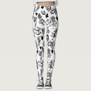 Leggings Personnages classiques d'Alice aux pays des mervei