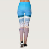 Leggings Personnalisation de vos légendes photo avec texte  (Dos)