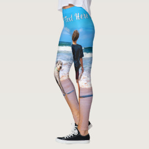 Leggings Personnalisation de vos légendes photo avec texte 