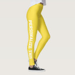 Leggings Personnalisé<br><div class="desc">Facile à personnaliser les légendes personnalisées de Ricaso - ajoutez votre propre texte - changez la couleur arrière - plan,  la couleur du texte et la police en cliquant sur personnaliser</div>