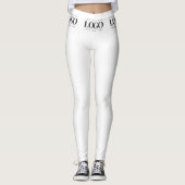 Leggings Personnalisé Ajouter Votre Rectangle Entreprise Lo (Devant)