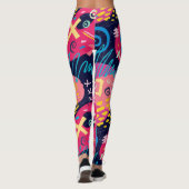 Leggings Personnalisé Personnalisé Fabriqué Graffiti Art Ab (Dos)