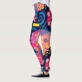 Leggings Personnalisé Personnalisé Fabriqué Graffiti Art Ab (Gauche)