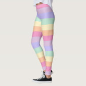 Leggings Personnalisé Rose Jaune Bleu Vert Purple Femmes (Gauche)
