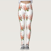 Leggings Personnalisé Rose moderne élégant Modèle tendance (Devant)