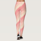 Leggings Personnalisé Style Peach Color Stripes Modèle mode (Dos)