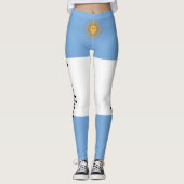 Leggings Personnaliser Argentine Drapeau national (Devant)