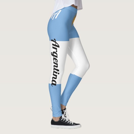 Leggings Personnaliser Argentine Drapeau national (Droite)